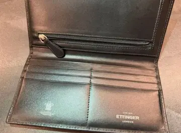 ETTINGER BLACK COLLECTION LONG WALLET