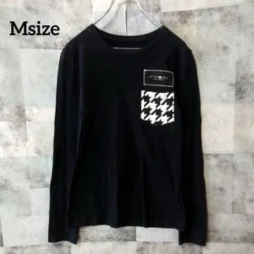 HYDROGEN Msize 긴팔 티셔츠 원포인트 로고 블랙