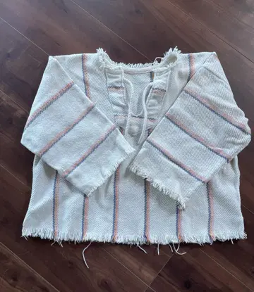 멕시칸 후드티 네이티브 멕시칸 러그 크롭 기장 셔츠