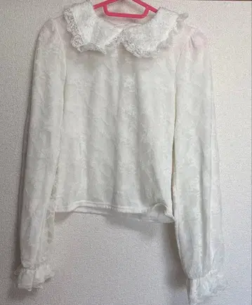 Ank Rouge 프릴 레이스 블라우스