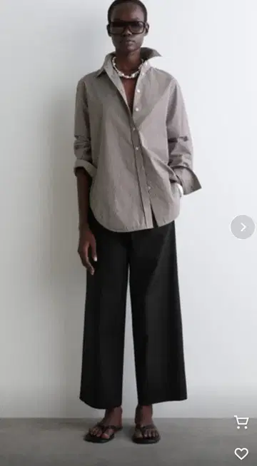 COS 코튼 팬츠 블랙 zara