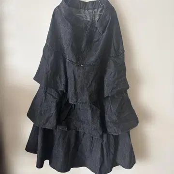 니코앤드 안촌 티어드 데님 스커트