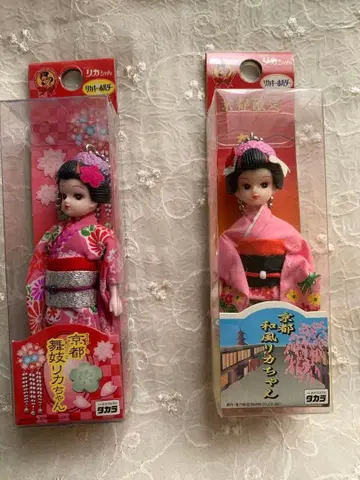 리카짱 인형 2체 세트 일본풍 기모노