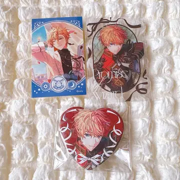 마법사의 약속 마호야쿠 히스클리프 밤 캔뱃지 피낭시에 클리어 카드