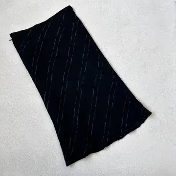 [INED 이네드] 블랙 롱 쉬폰 스커트 사이즈 2 엘레강트