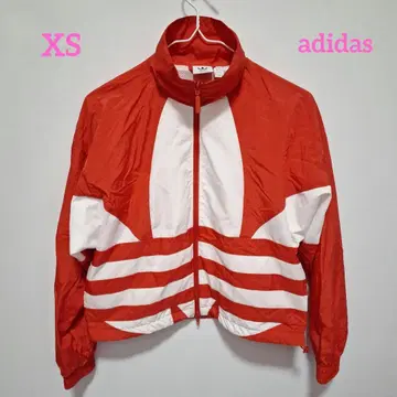 adidas 스트라이프 자켓 XS 레드