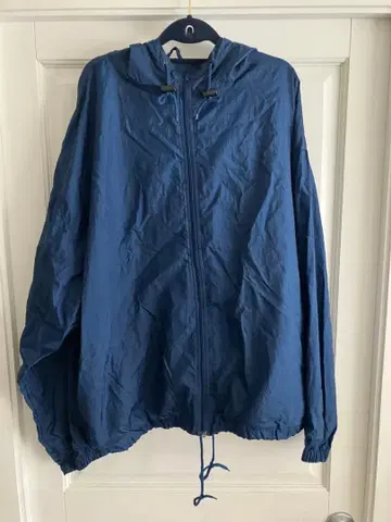 90's HONORS 나일론 자켓 네이비 후드 부착 USA 구제 의류