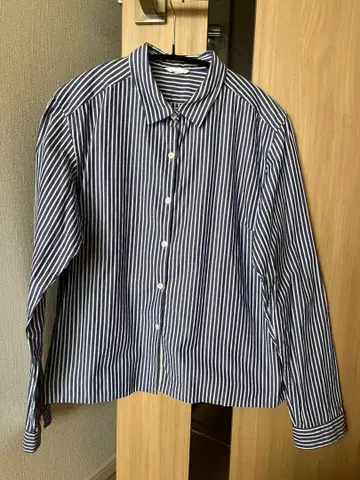 Margaret Howell 네이비 스트라이프 셔츠