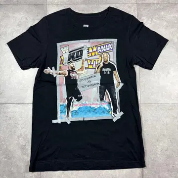 구제 의류 WWE WrestleMania KO 티셔츠 블랙
