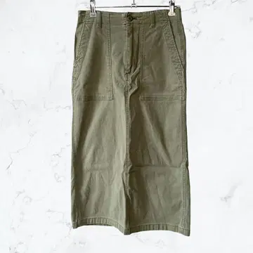 14220 오파크 클립 타이트 스커트 롱 카키 베이커