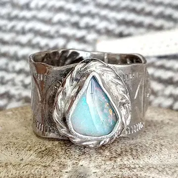 볼더 오팔 실버 925 반지