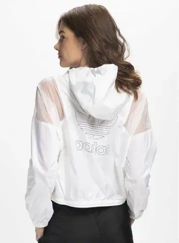 아디다스 오리지널 나일론 자켓 화이트 S 윈드 브레이커 페스티벌
