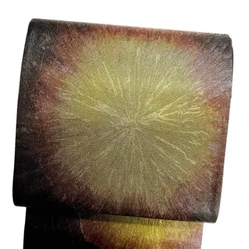 미착용 후쿠로 오비 대형 꽃 무늬 금채 기모노 042b p