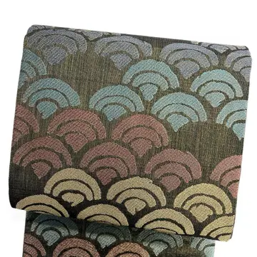 미착용 후쿠로 오비 청해파 금실 청해파 겹침 기모노 042b p