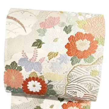 후쿠로 오비 당직 모란 국화 단풍 지초 간세수 금실 기모노 042b p