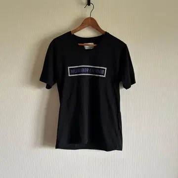 넘버 나인 V넥 티셔츠 블랙