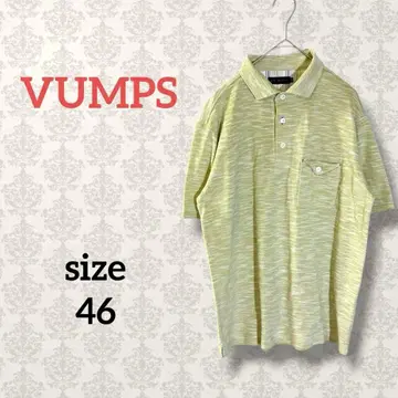 뱀프스 [46] 멜란지 사슴 피케 셔츠 일본제 플랩 포켓 반팔 캐주얼