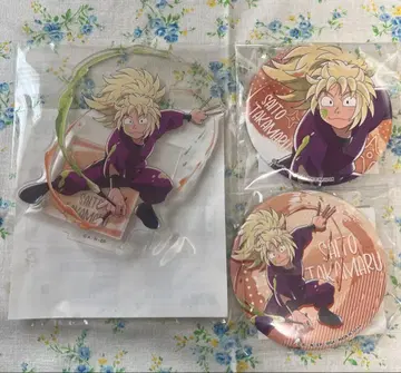 닌타마 란타로 세가 럭키 쿠지 사이토 타카마루 아크릴 스탠드 캔뱃지