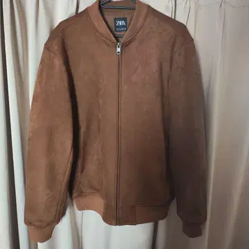 ZARA 브라운 스웨이드풍 집업 점퍼