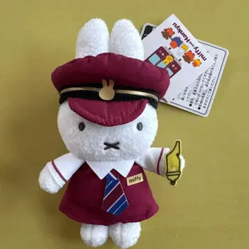 한큐 전철 콜라보 미피 마스코트 키체인 한큐 기차 봉제 인형