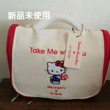 산리오 characters*LE TALON 트래블 파우치 레드 새상품