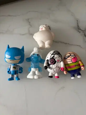 피규어 세트 배트맨 스머프 Toy2R 마쉬멜로우맨 5개