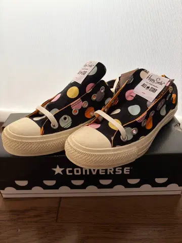 컨버스 23.5 CONVERSE ALL STAR 해피 삭스 도트 무늬