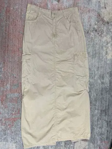 ZARA 베이지 롱 스커트 슬릿