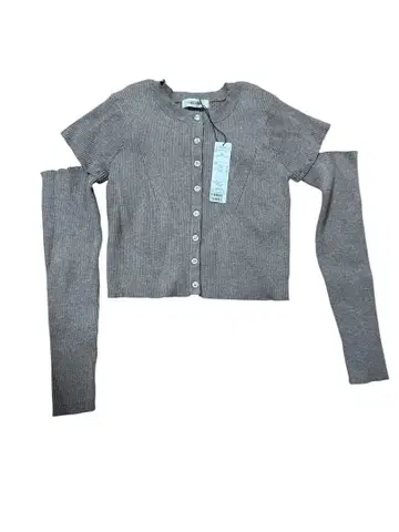 코코딜 반팔 니트 스커트 셋업