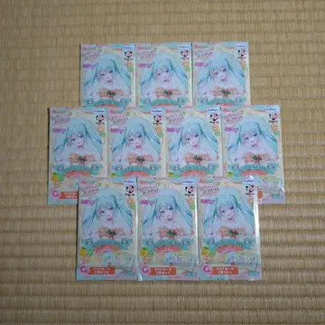 후류 복권 하츠네 미쿠 G상 클리어 카드 3장 세트 미개봉