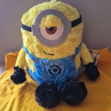 [택 포함 새상품급] 미니언즈 봉제 인형 복슬복슬 타입 약 31cm