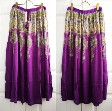 택 포함 새상품 차이하네 오리엔탈 패턴 프린트 스커트 에스닉 모로칸