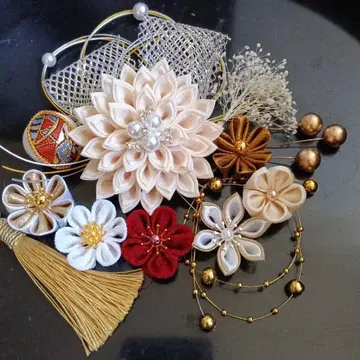 츠마미세이칸 머리 장식 성인식 결혼식 졸업식