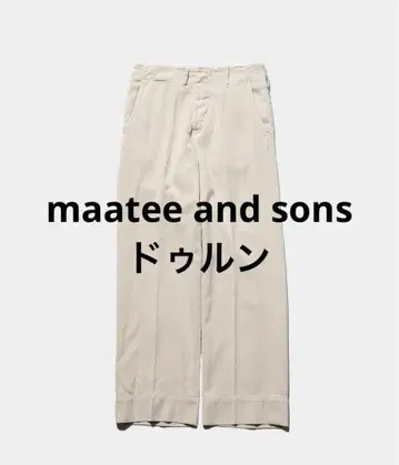 maatee and sons 26SS 두룬 CHINO TROUSER