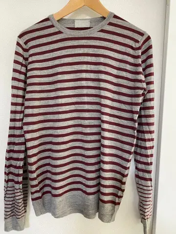 MARGARET HOWELL 존스메들리 콜라보 보더 니트 스웨터