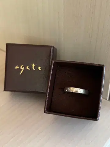 아가트 agete 실버 반지 13호 K5 달 초승달 문