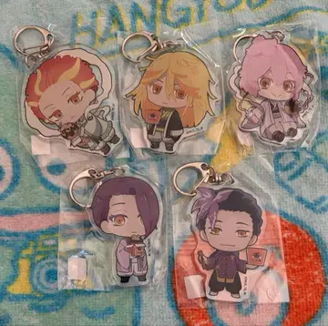 지옥락 바쿠단야키 콜라보 아크릴 키링 5개 세트