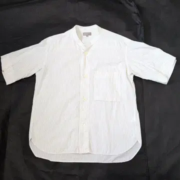 마가렛호웰 일본제 스트라이프 밴드 카라 사이즈 M