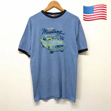 90s 아메리칸 빈티지 링거 프린트 T셔츠