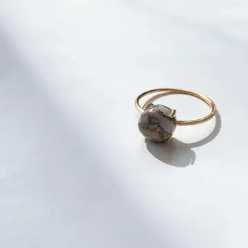 Blanco. 15호 구리 오팔 Silver925 골드링