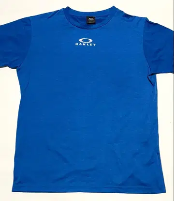 OAKLEY 반팔 티셔츠 은색 로고 골프 오클리