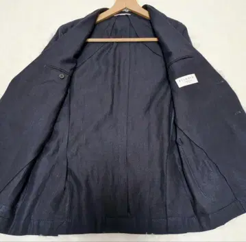 투모로우랜드 PILGRIM 린넨 3B 자켓 네이비 46