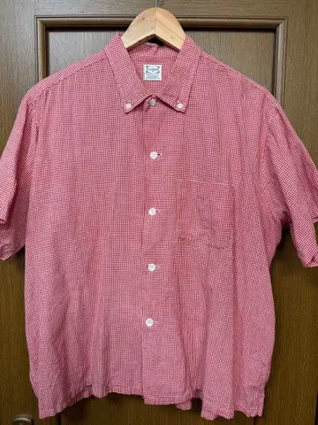 빈티지 50~60's PILGRIM 반팔 셔츠 체크 XL