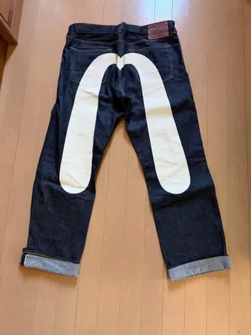 EVISU 에비수 대흑 페인트 데님 Lot.2000 W33 x L34