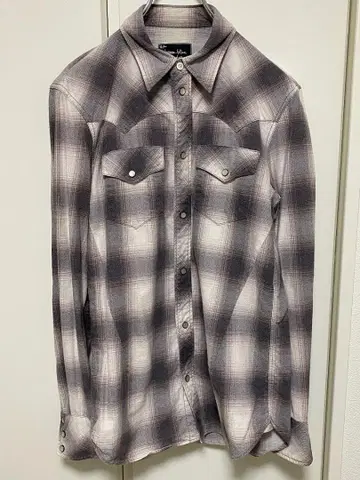 NUMBER (N)INE 넘버나인 옴브레 체크 셔츠 사이즈 2