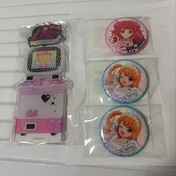 프리티 리듬 아크릴 스탠드 캔뱃지 리즈무 아이라 게임기