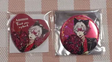 악마 집사와 검은 고양이 아쿠네코 난자타운 캔뱃지 아몬 2개 세트