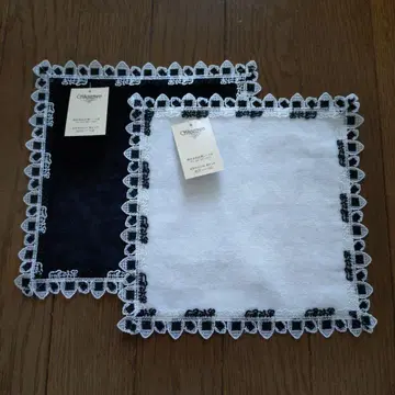 치카자와 레이스 오니기리 타월 손수건 2장 세트 미사용 새상품