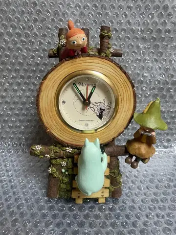 베네릭 무민 원작 디오라마 탁상시계 새상품급