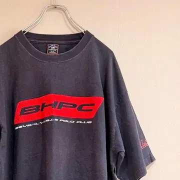 90s BHPC 로고 프린트 T셔츠 블랙 XL 오버 사이즈 구제 의류